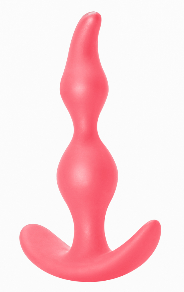 Анальная втулка Bent anal plug pink