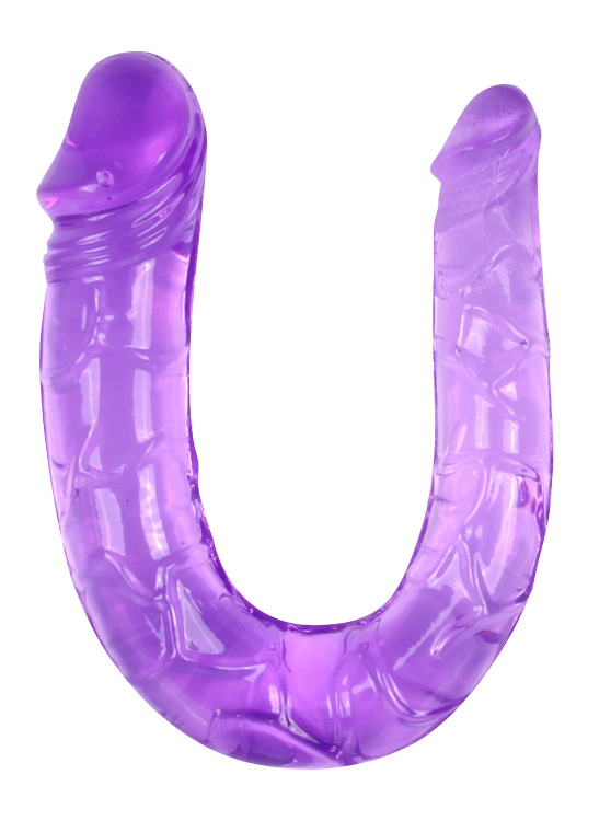 Фаллоимитатор двухголовочный TWIN HEAD фиолетовый