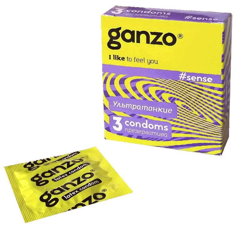 Презервативы Ganzo Sense №3