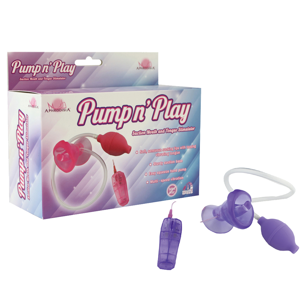 Помпа вагинальная "PUMPN` PLAY" с вибрацией фиолетовая