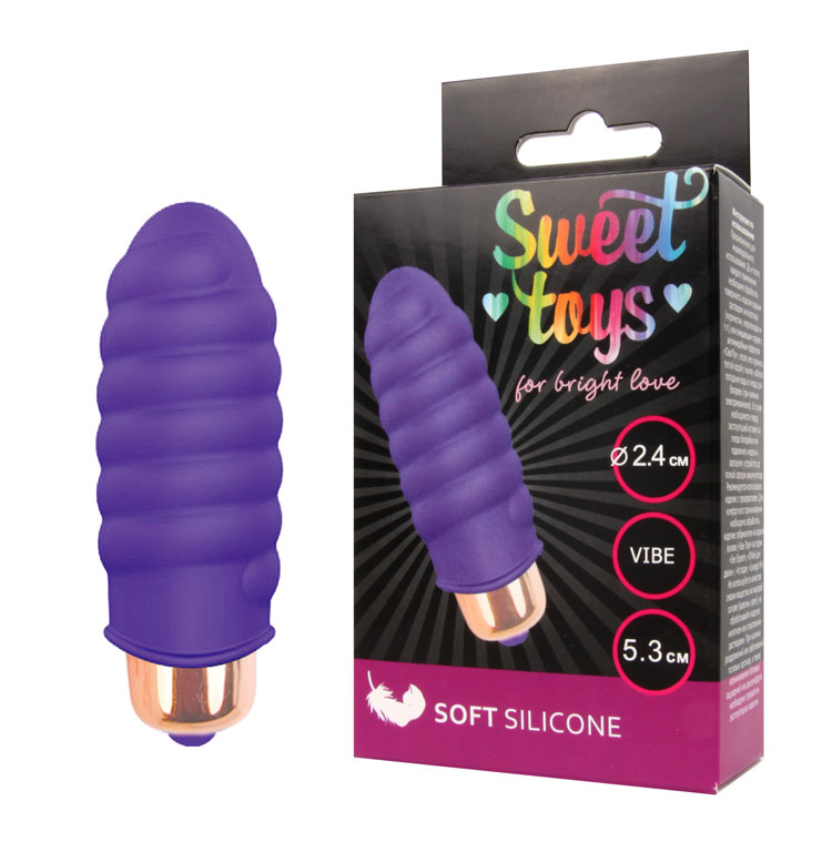 Вибромассажер спираль цвет фиолетовый Sweet toys