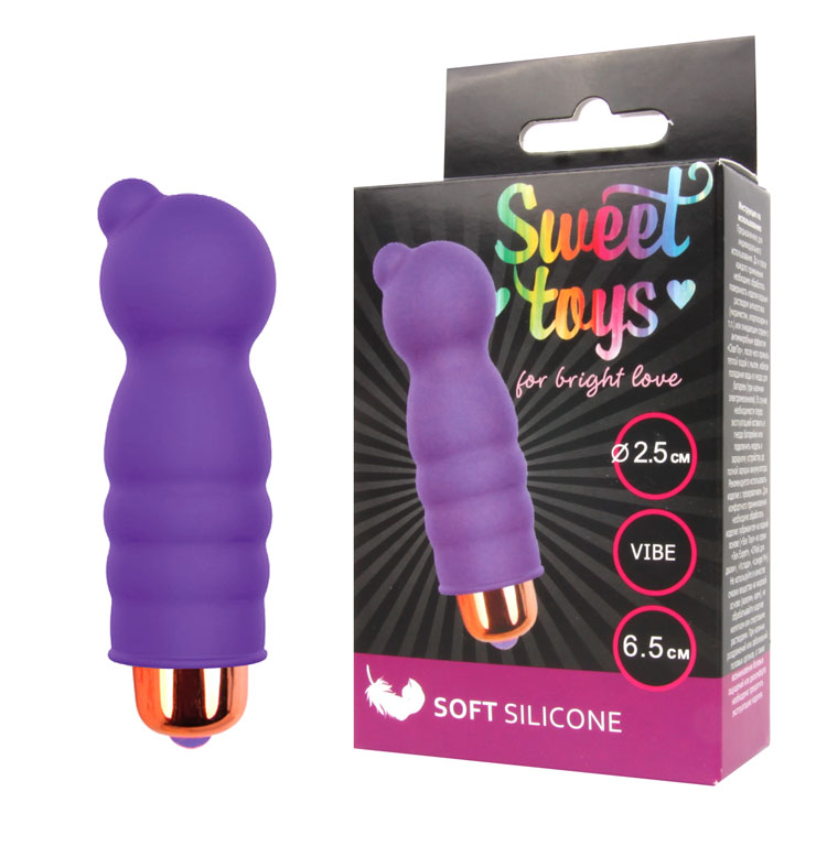 Вибромассажер мини фиолетовый Sweet toys