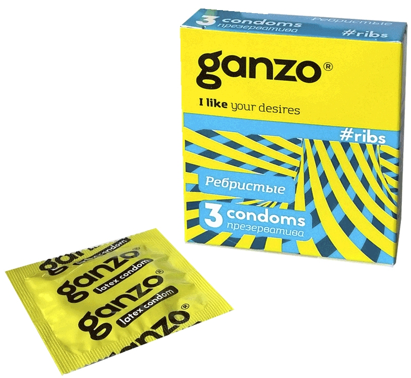 Презервативы Ganzo Ribs №3