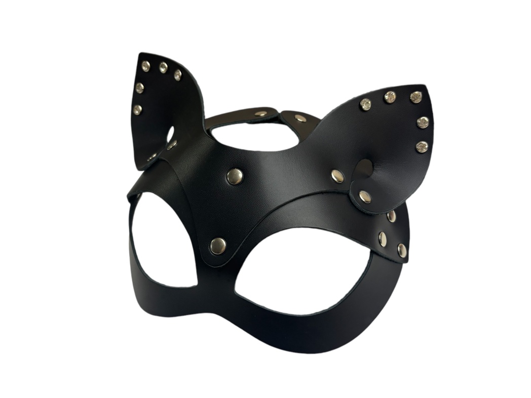 Маска кошки со стразами на ушках