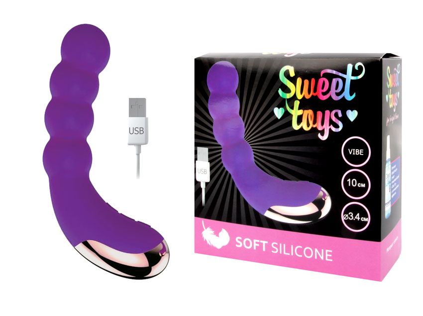 Вибромассажер фиолетовый Sweet toys