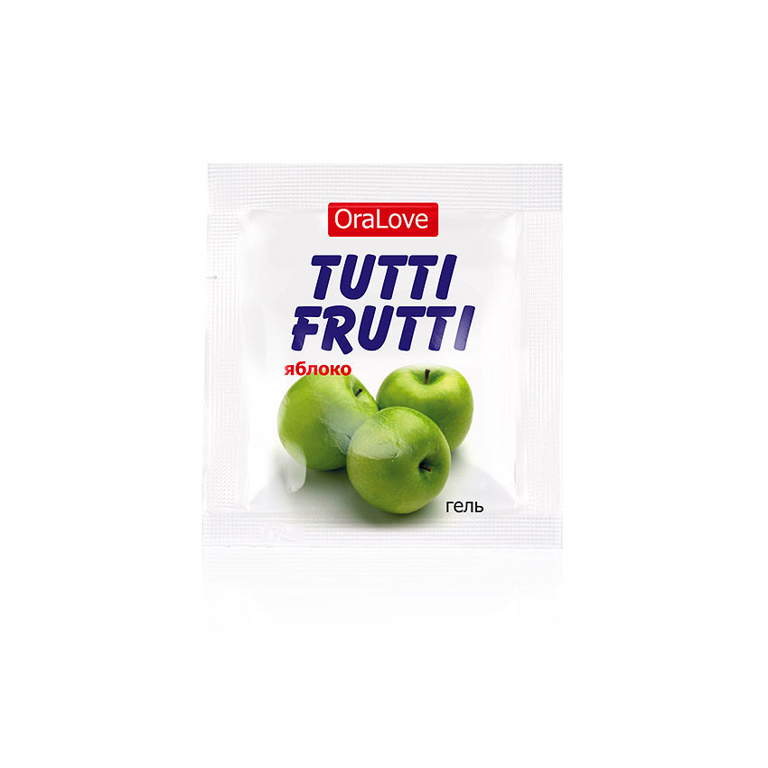 Гель "Tutti-FruttiI яблоко" серии "OraLove" одноразовая упаковка 4г.